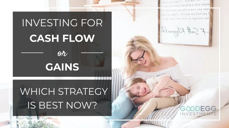 Investing for Cash Flow or Gains with a woman and child
