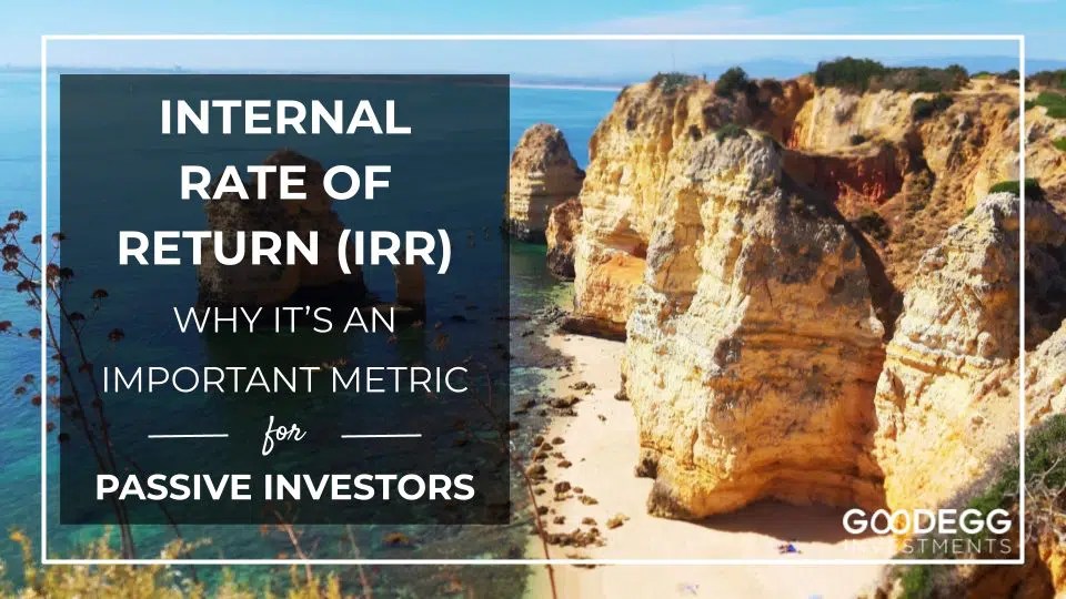 Internal Rate of Return with beach cliff scene