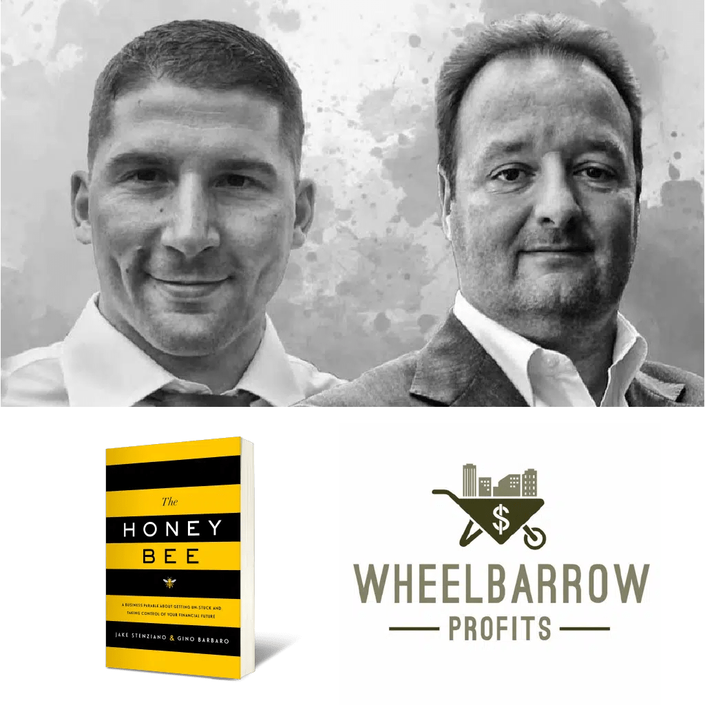 Wheelbarrow Profits logo with two men